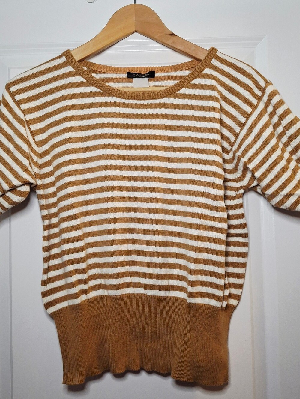 Vintage 90s Striped Short Sleeve Top (M)